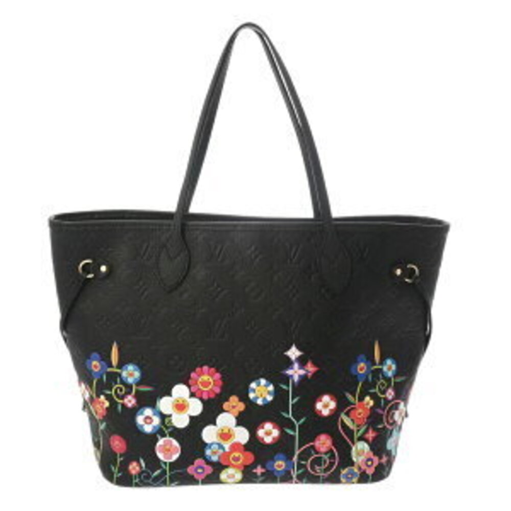 Louis Vuitton Monogram Empreinte Neverfull LV TM Noir Black Leather Tote Bag